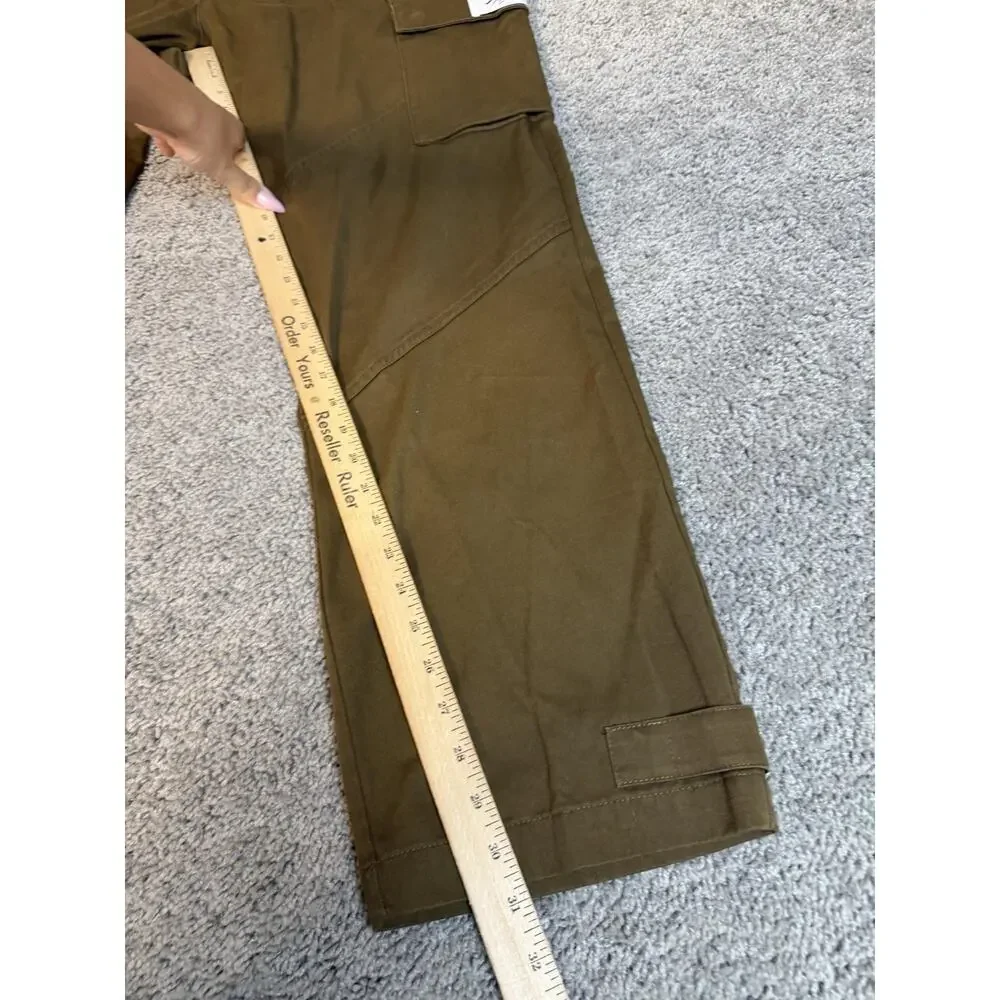 Jordan Essentials Pants Mens L Utility Cargo Olive Brown Twill Flight Stretch
